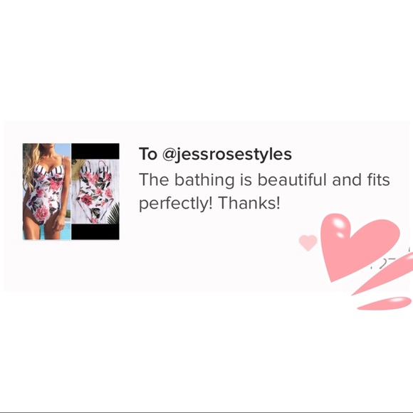 🎉HP🎉Beautiful One Piece White Floral Suit - Picture 7 of 7